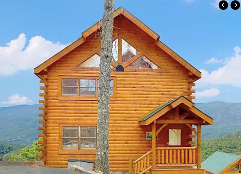 Driveway and front of cabin