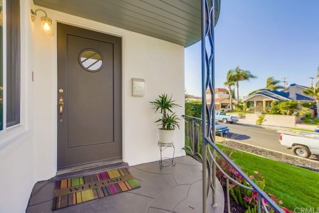 Front Porch- Original Door With Port Window