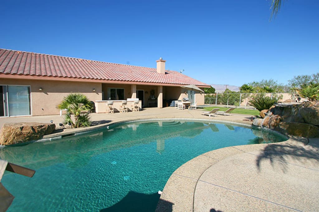 Huge pool and yard