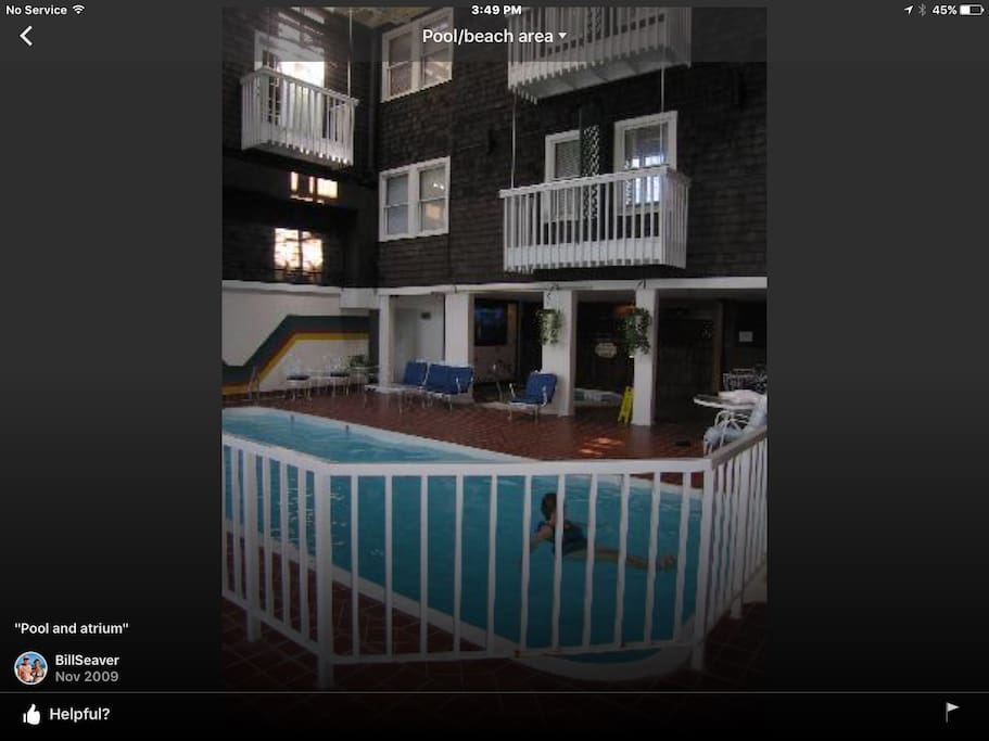 Indoor pool, sauna area!