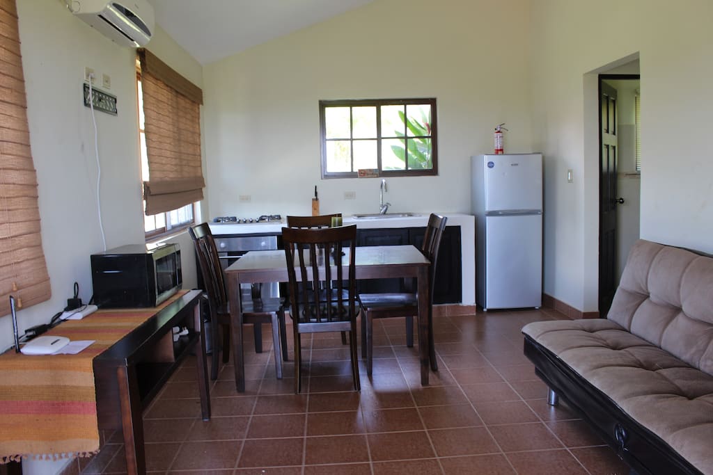 Kitchen and breakfast table so you can feel like home