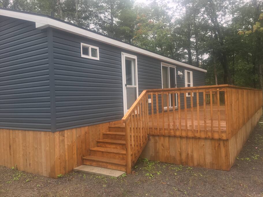 Front entrance / not disabled persons accessible .