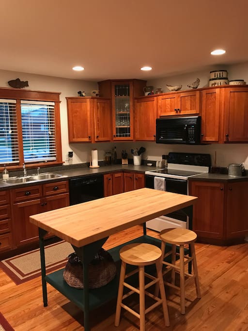 Spacious and open kitchen with all the basics.