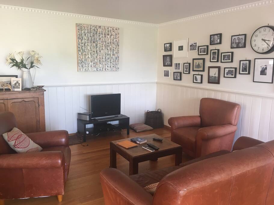 Downstairs living space with TV/DVD/Hard drive movies