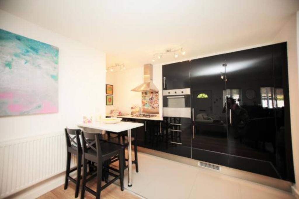 Open plan Kitchen and table