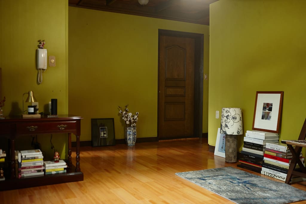 The spacious living room
