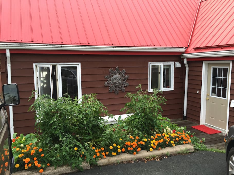 Private driveway for parking & Entrance