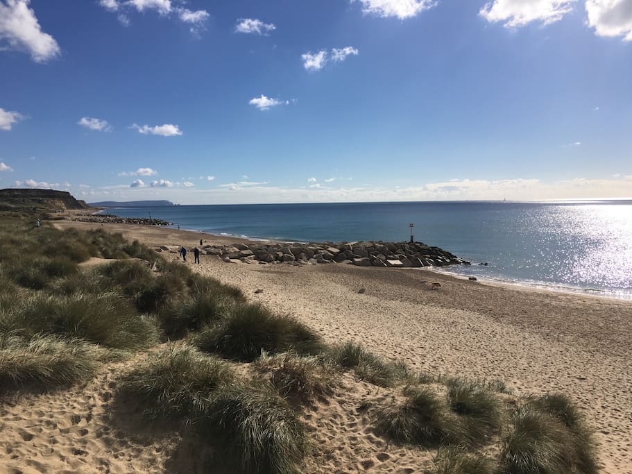 Hengistbury and view to Isle of Wight