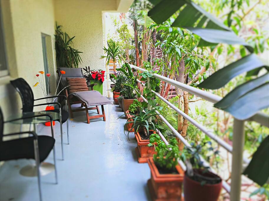 Large private balcony - spacious and tranquil.