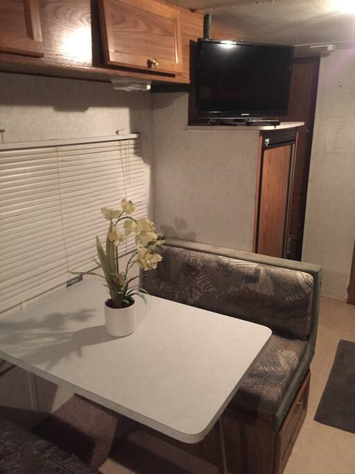 Dinette set converts into more bedding!