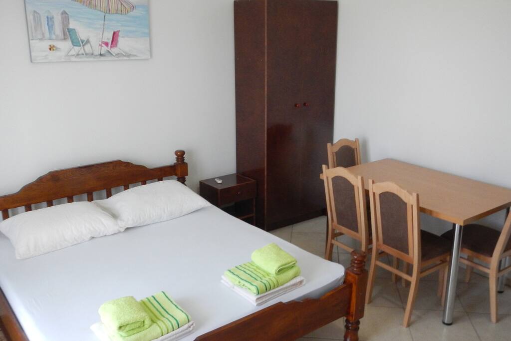 Bedroom and Kitchen