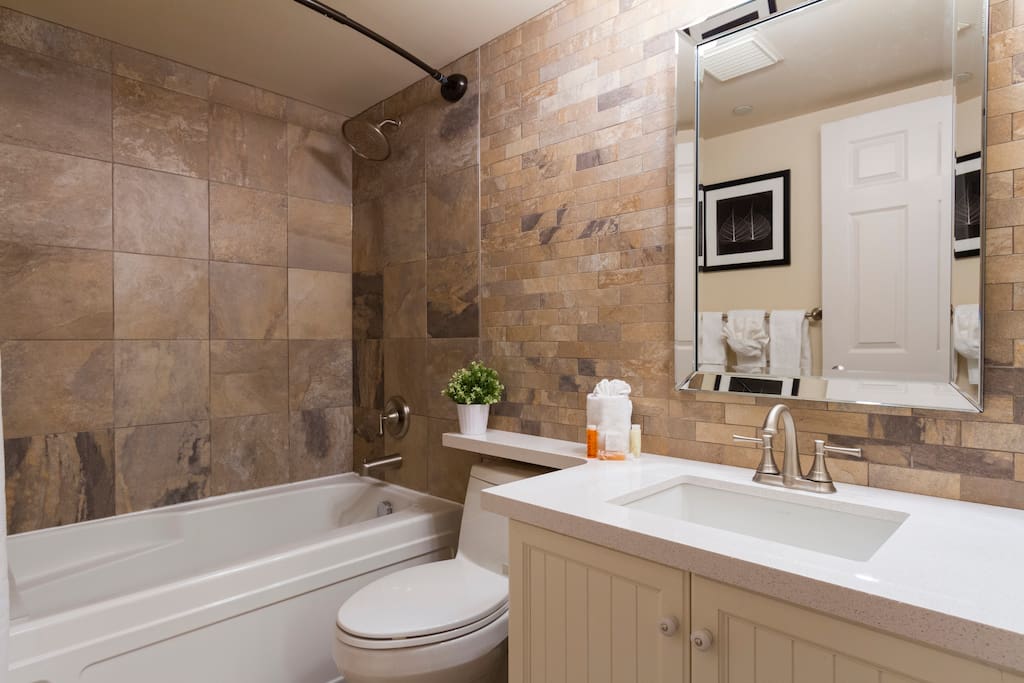 Beautiful, new bathroom