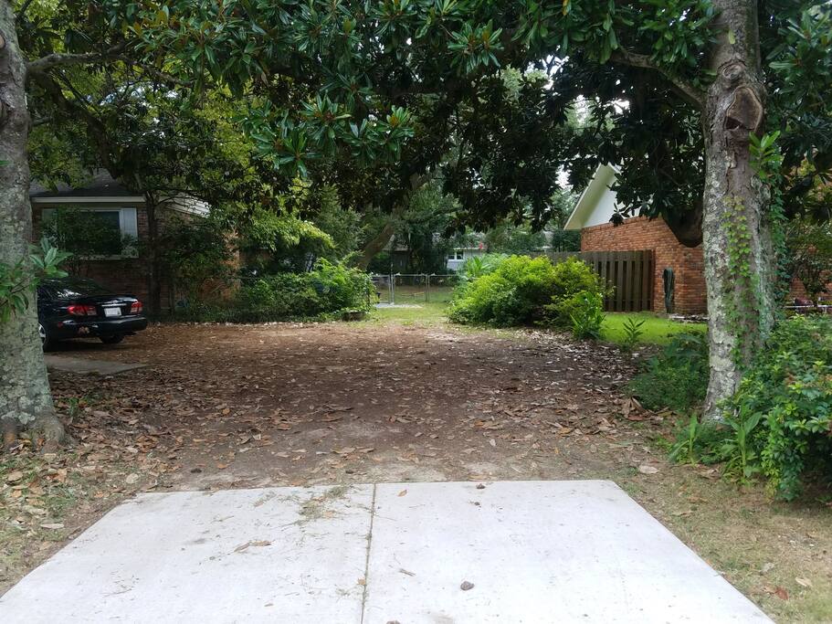 driveway and side view
