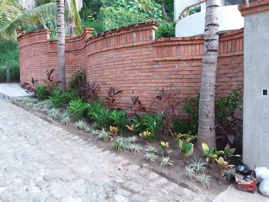 Wall from street