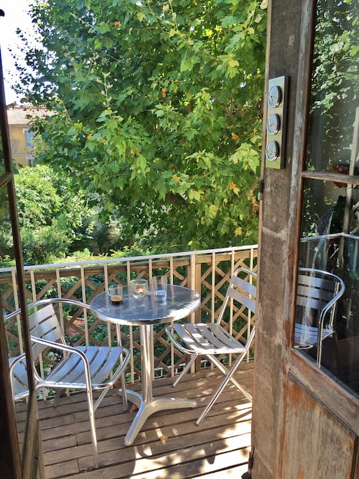 Le balcon sur jardin