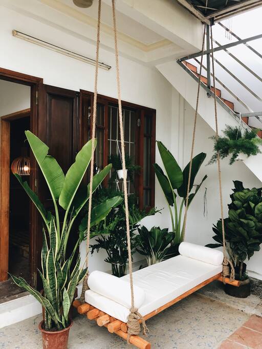 Small terrace where you can enjoy a cup of tea after a long day