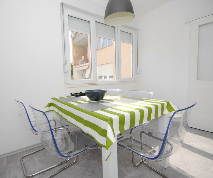Dining and kitchen
