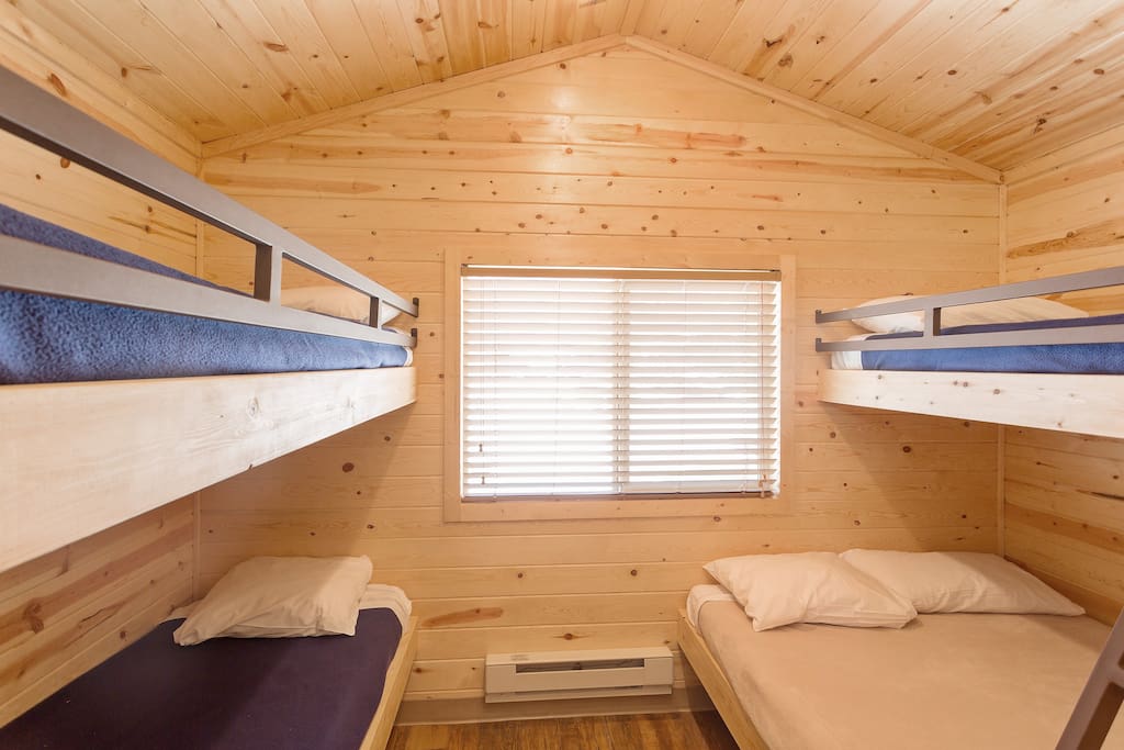 Comfy bunk beds!