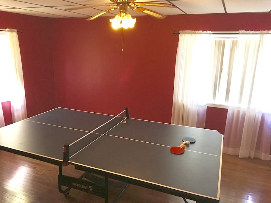 Play some ping pong with your kids and show them who is still the boss! You can also fold up this table and have plenty of room for 2 queen size air mattresses.