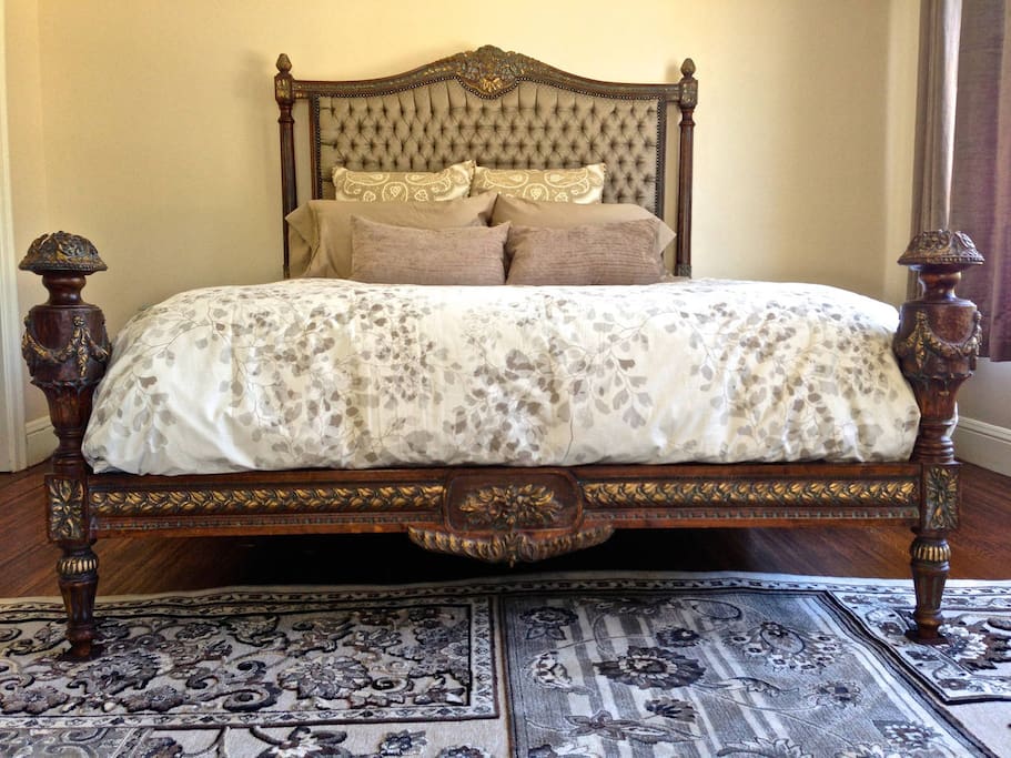 Regal European bed will pamper you with brand new bedding and lots of sun light.
