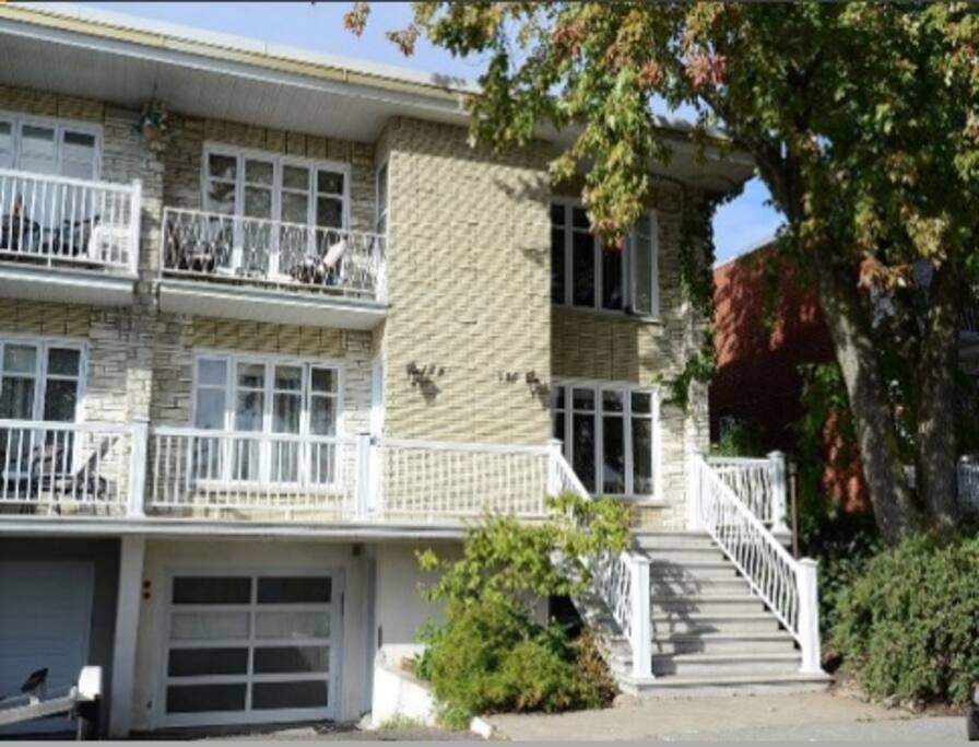 façade appartement au rez de chaussée