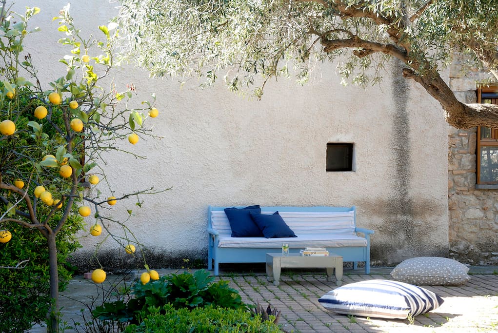 A quite relaxing corner in the Mediterranean garden