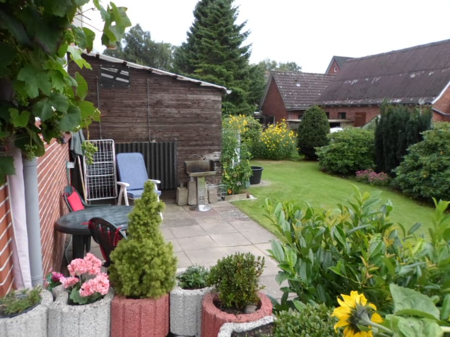 Garten und Terrasse für unsere Gäste
