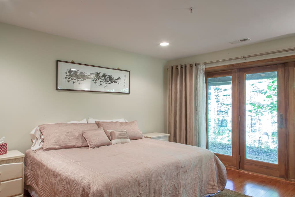 Enjoy the view from the bedroom.
