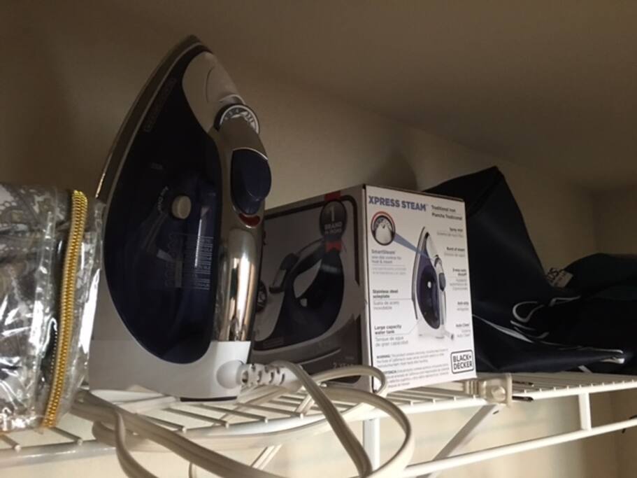 Steam Iron in Closet