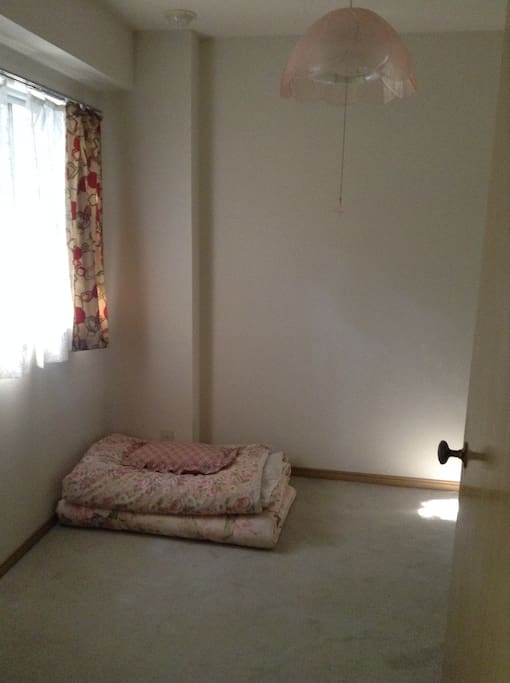 futon for 1 person. NO AIR CONDITIONER.
