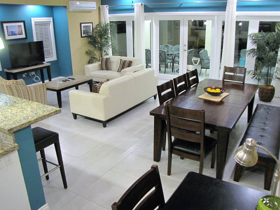 Dining area and great room