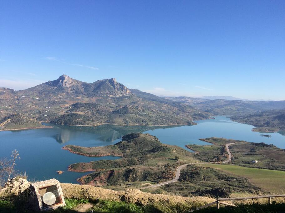 Views of a nearby lake