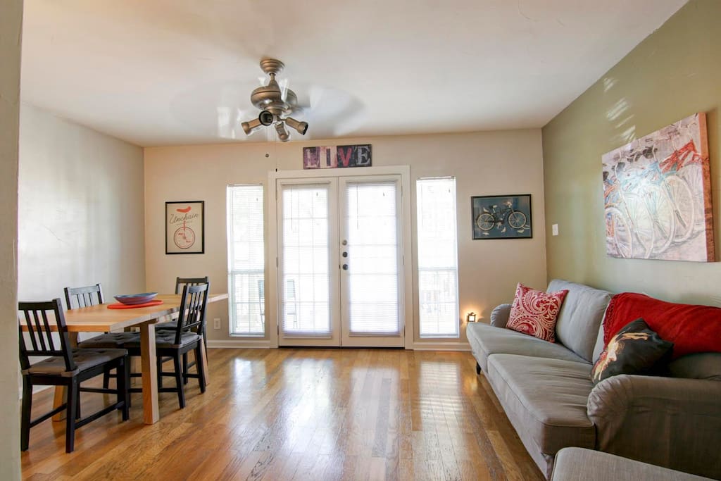 Living and dining area.