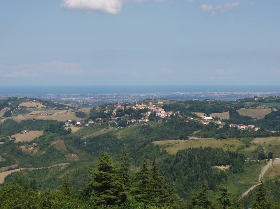 Panorama con vista mare