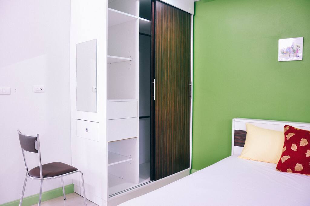 cupboard and mirror