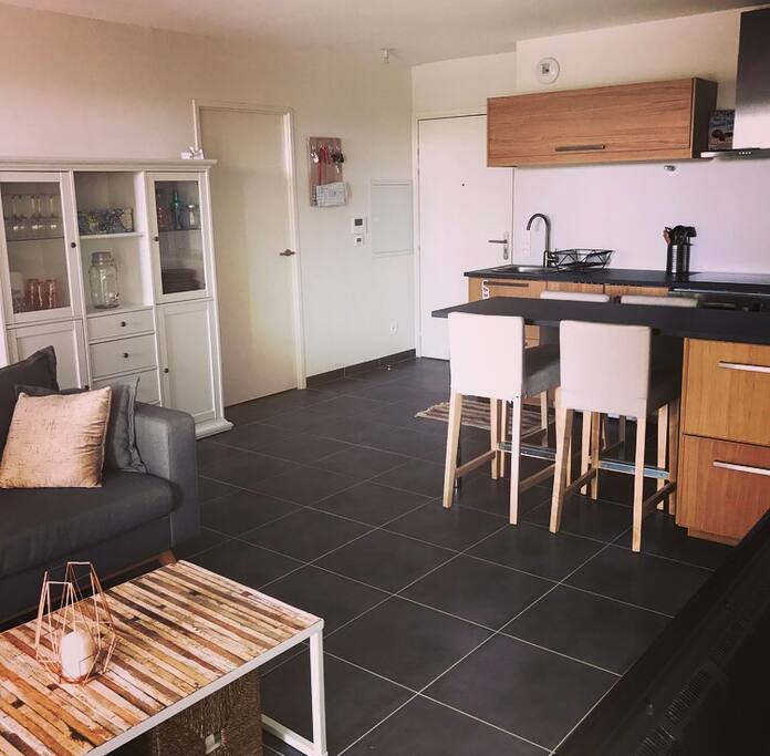 Salon / cuisine ouverte