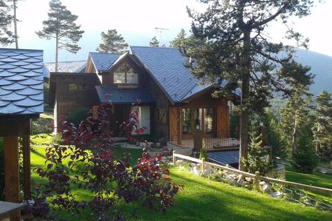 Spectacular 10-person Wood Chalet