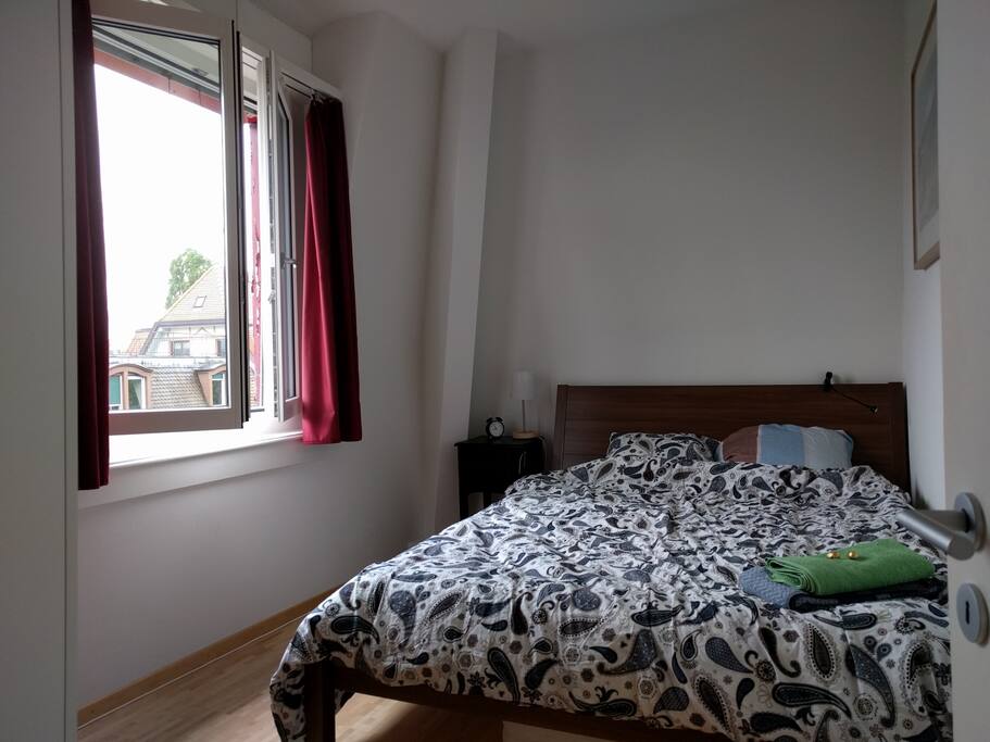 Your bedroom on the lower floor.