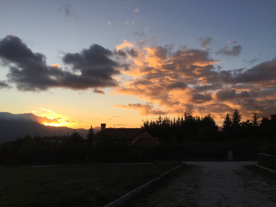 Vista al tramonto