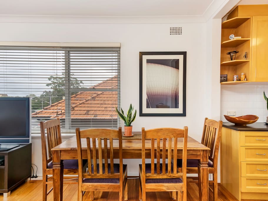 Open plan living and dining