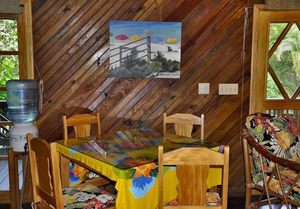 Colorful tropical colors and local art