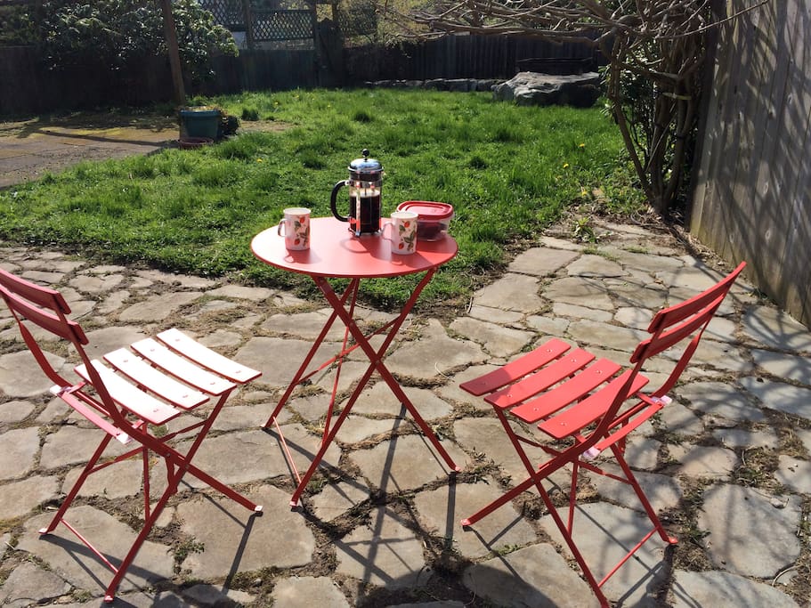 Coffee in the Private Garden