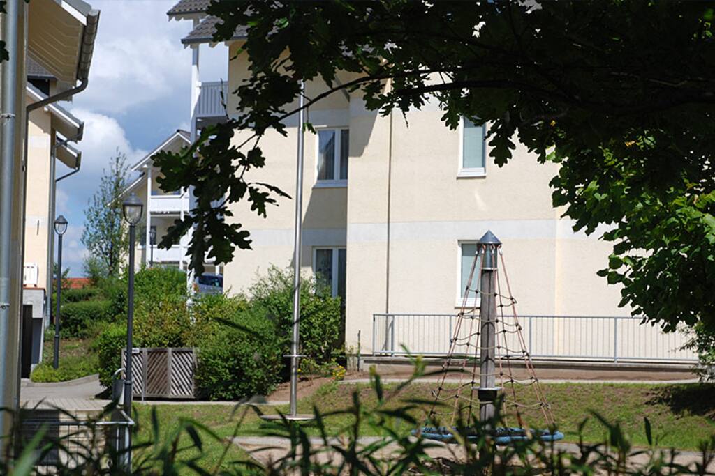 Der Wohnpark Stadt Hamburg im Ostseebad Binz auf Rügen.