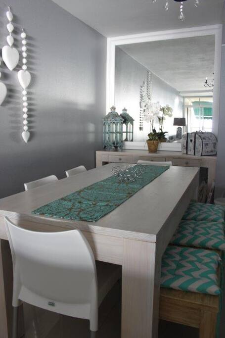 Open plan Dining room, lounge and kitchen
