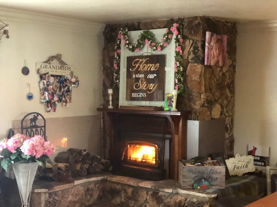 We love a cozy fire anytime of day!