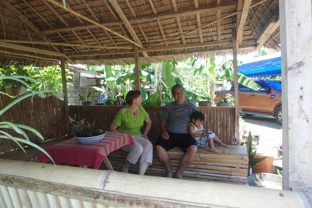 Enjoy your breakfast at our small cottage (bahay cubo)