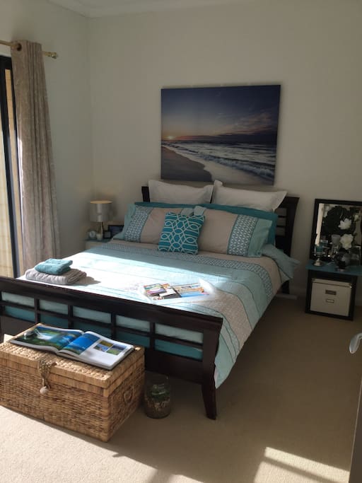 Guests bedroom with balcony