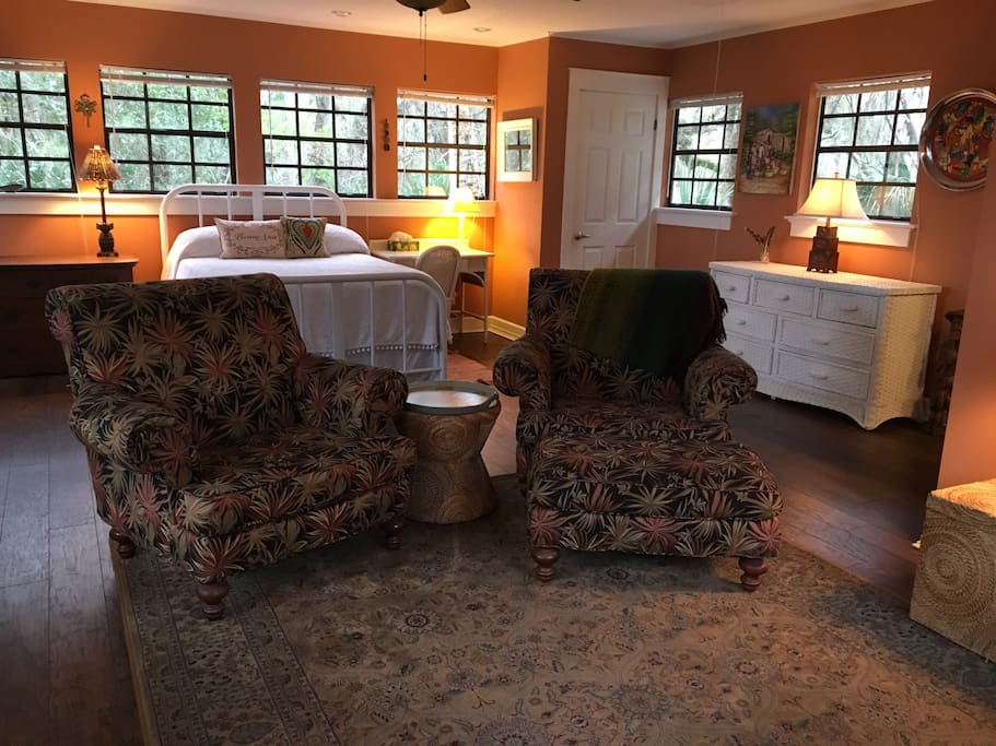 Comfortable sitting room.