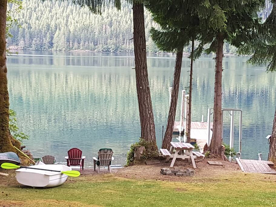 Backyard lakefront