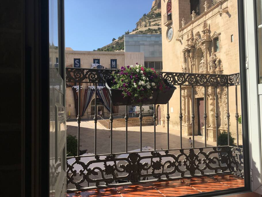 Desde el balcón.